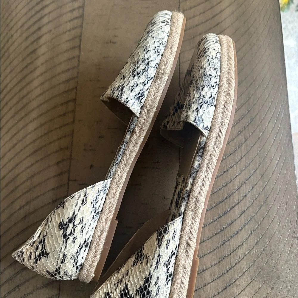 NEW Michael Kors Snakeskin Espadrille  Women's Pointed Flats